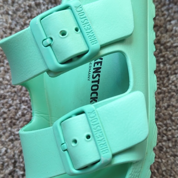 Birkenstock Arizona Green EVA Sandals - Picture 5 of 11